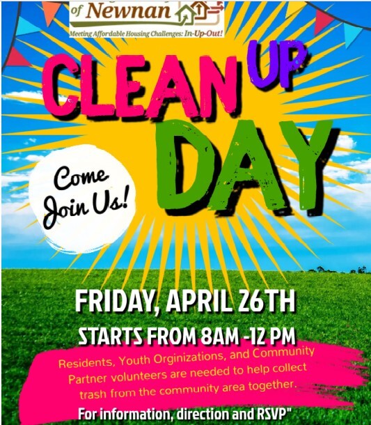 Clean Up Day Flyer. All information from this flyer is listed above.