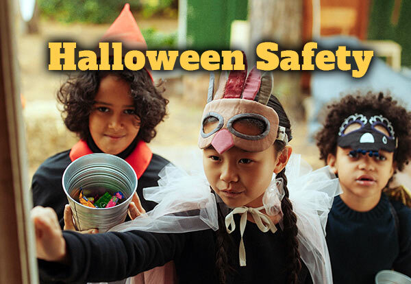Halloween Safety Kids in Costumes