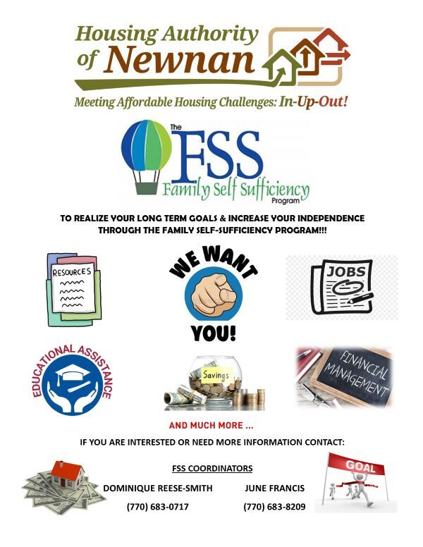 Family Self-Sufficiency Flyer. All information from this flyer is listed above.